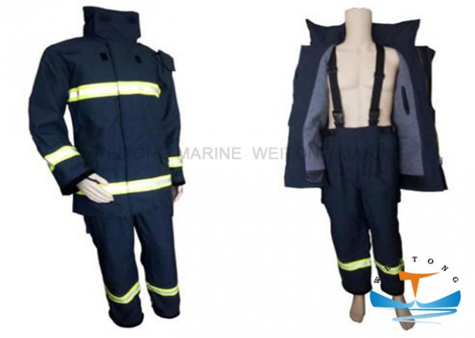 Tipo marino unisex traje protector químico de la luz del equipo de la lucha contra el fuego