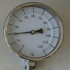 Prenda impermeable 0 - termómetro bimetálico inferior de 120C SS con 6" dial de aluminio