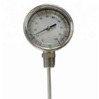 0 - tamaño industrial inferior axial 100m m del dial del termómetro bimetálico de 100C WSS