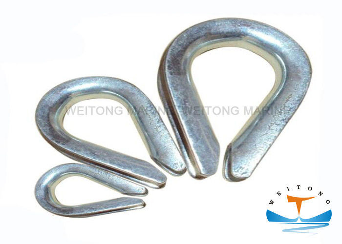 Heavy Duty Rigging Lifting Equipment / Galvanized Wire Rope Thimble